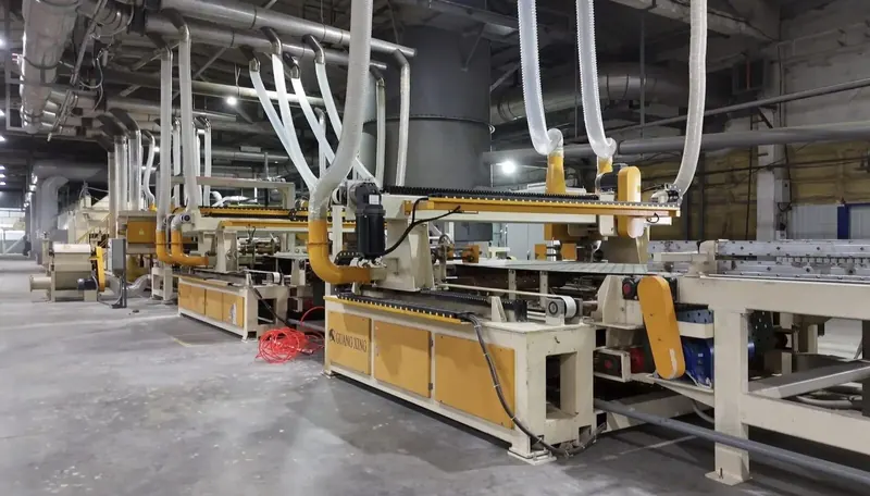 Линия формирования минераловатного ковра